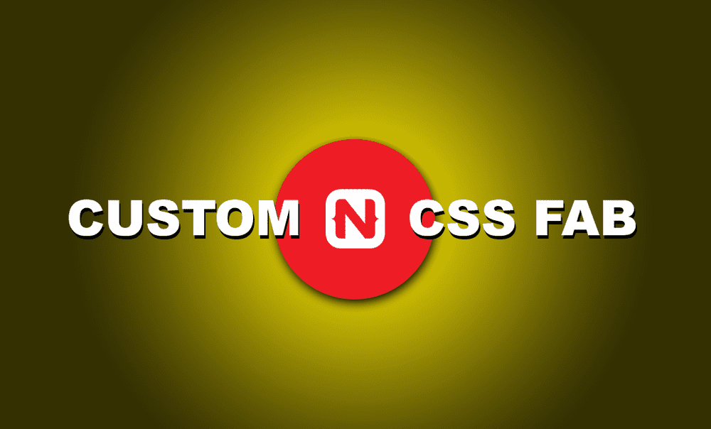 Custom FAB with CSS in NativeScript poster