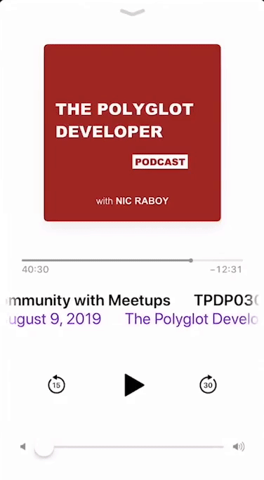iOS podcast app