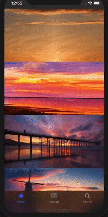 Dark translucent tab bar