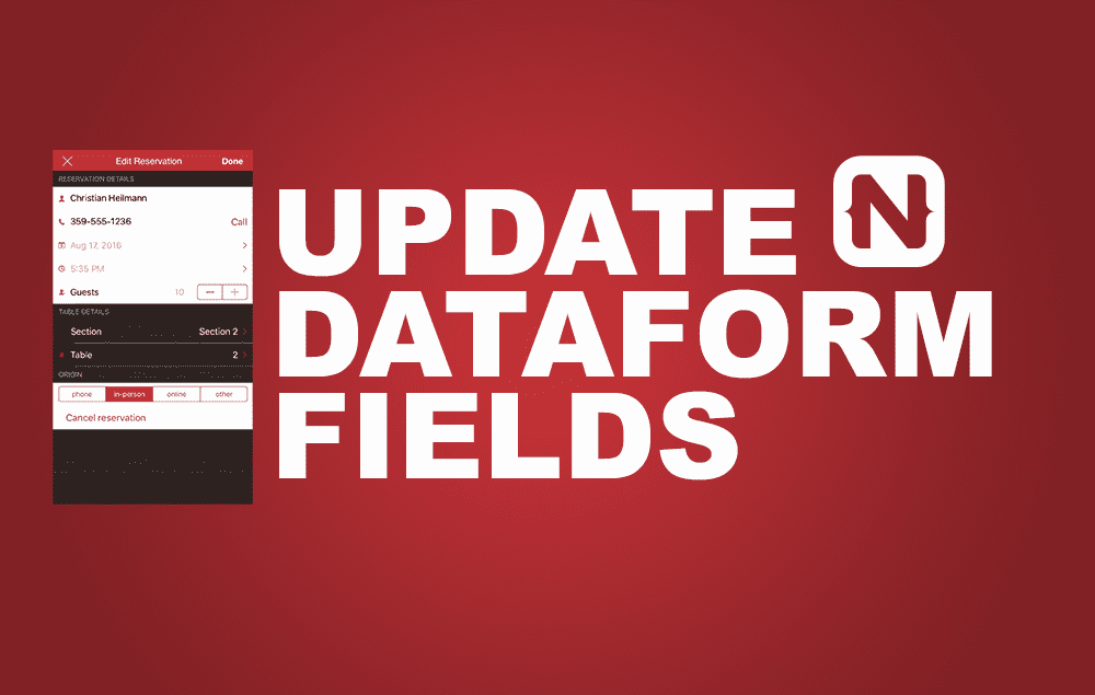 How to Update NativeScript RadDataForm Programmatically poster